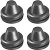 Rebower Gomma Gommino Filo Protezione, [per Casa, Ufficio, Industria] - 14 mm Diametro/Nero / 4Pz