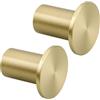 SAYAYO Ganci Accappatoio Bagno Ganci Appendiabiti, Appendi Strofinacci Cucina Gancio da Parete Appendi Accappatoio Bagno Grande Gancio in Acciaio Inox Oro, 2 Pezzi, 45MM