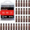 BAKESHU T30 bit x 30 pezzi, Torx Bit T30 1/4 attacco esagonale (lunghezza 25 mm)