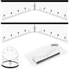 BAMTTOO Eyebrow Ruler Sticker 25PCS Eyebrow Mapping Shaping Sticker Stencil Microblading Measure Tool Brow Shape Design Transparent Positioning Sticker Eyebrow Tattoo Supplies