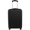Explore Land Travel Luggage Cover Suitcase Protector Fits 23-26 Inch Case (Black, M)