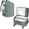 livbote Zaino da Viaggio 40x30x20 Vueling Zaini Impermeabile Aereo Ryanair 40x20x30 Wizzair Zaino per Bagaglio sotto sedile - Verde