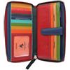 VISCONTI Pelle Visconti Spectrum Collection IRIS Zip borsa rotonda con RFID blocco SP33 Rosso