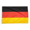 Domina Pubblicità Bandiera Germania 225x150 Centimetri Tessuto Nautico Antivento 115 Gram/m², Bandiera Tedesca 225x150, Bandiera Germania Dotata di Cordino o Ganci, Doppia Cucitura Perimetrale, Fettuccia di Rinforzo