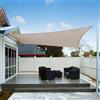 AXT SHADE Vela Ombreggiante Impermeabile Rettangolare 2,5x3,5m Tenda a Vela Parasole e Protezione Raggi UV per Esterno Terrazza Giardino-Grigio talpa