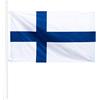 KliKil Bandiera Finlandese 90x150 cm - Tessuto da esterno resistente alle intemperie 150x90 cm con 2 occhielli metallici. Finland Flag giardino decorazioni