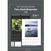 Alpha Edition Foto-Bastelkalender 2024-2 in 1: schwarz und weiss - 21 x 29,7 - Do it yourself calendar A4 - datiert - Foto-Kalender - Alpha Edition: Do it yourself calendar