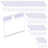 WYAN 50 Pezzi Portaprezzi per ripiano, Porta Etichette Trasparente, Etichette prezzo 5x4.2 cm, portaprezzi per negozi, portaetichette per Supermercato Bancone Negozio