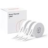 NIIMBOT 3 Rotoli di Etichette da 12 x 30 mm per Stampanti per Etichette D110, D11, D101, Impermeabili e Resistenti all'olio, Personalizzabili ed Editabili per Casa, Scuola e Ufficio