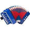 NEWFUN Fisarmonica,Fisarmonica per Bambini,Fisarmonica Adulti,Entry Level Organetto 7 Tasti e 3 Bassi,Con Cinghie Regolabili,Adatto a Studenti, Bambini, Adulti Principianti,Può Essere Utilizzato Come Regalo