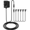 RENGOGA 9V 1A Alimentatore per Pedale Chitarra, Adattatore per Boss Effetto Pedale,Chitarra, Pedale Effetto, Tastiera Casio, Roland,Tastiera per Pianoforte Elettrico,cavo Daisy Chain a 5 vie
