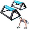 Foonary 2 pezzi maniglie per flessioni, tavola per flessioni con impugnatura in silicone, base antiscivolo, portatile, impilabile, maniglie per handstand, parallette calisthenics, barre push up per flessioni