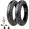 MEGHNA Pneumatico senza tubo da 14 pollici Solid Tires (14 x 2,50) per bicicletta elettrica - Pneumatico autorigenerante antiforatura, 60/100-10, 36 PSI - Rivestimento robusto senza tubo (2 pneumatici