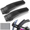 MEGHNA Set parafango per Bicicletta Anteriore e Posteriore, parafanghi universali per Mountain Bike, Bici da Corsa, Quick Release Adatto per Biciclette da 20 - 29 Pollici (Parafanghi A)