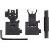 APLUSGEAR Flip-up Folding Front and Rear Fibre Optic Iron Sight for 21mm Picatinny Rails, With/Without Adjustment Tools