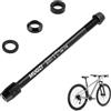 TFLPUO Allenatore a rulli per bicicletta, adattatore per asse a innesto in lega di alluminio M12 x 1,5, passo filettato da 166 a 178 mm, accessori per allenamento a rulli