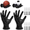 VOHESEA Supporto da Parete a Mano per Palline, Supporto da parete per palline ultra stabile & sicuro supporto per palloni montaggio a parete per Basket, Calcio, Pallavolo, Golf, chiavi, auricolari, sapone