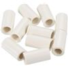 PATIKIL 13x25mm Biliardo Stecca Ghiere, 10pz Biliardo Stecca Ghiere Scivolo Snooker Biliardo Stecca Punte Sostituzione Accessori, Bianco