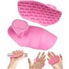 CULEB 2Pcs Impugnature da Palestra,Grip Palestra,Guanti Palestra,Antiscivolo Presa per Sollevamento Pesi,Impugnature in Silicone per Trazioni sul Palmo,per Bilanciere,Sollevamento,Allenamento,Rosa
