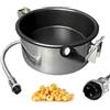 Ysislybin Macchina Popcorn Aria Calda Accessori, Bollitore Per Macchina Per Popcorn Commerciale Da 8 Once Pentola per Pop Corn per Mais, Merenda, 2 Fori da 15 mm