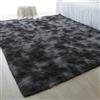 MeYuxg Tappeto a pelo lungo, soffice, 80 x 160 cm, antiscivolo, lavabile, moderno, morbido, adatto per soggiorno, camera da letto, cameretta dei bambini (grigio scuro)