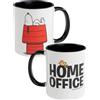 United Labels The Peanuts Snoopy - Tazza da caffè in ceramica, 320 ml, colore: Nero/Bianco