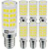 CNSGO Lampadine LED Mais E14 Bianco Freddo 6000K, Non Dimmerabile, 4W Equivalente a Alogena 45W, 530 Lumen, Lampadina Risparmio Energetico AC 230V Senza sfarfallio, Angolo Del Fascio 360°, Pezzi 6