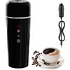 Gaogodot Bollitore Elettrico per Auto, 12V/24V Piccolo Thermos Elettrico da Viaggio per Camion e Taxi, Portatile Tazza Termica Riscaldante di temperatura regolabile per Tè, Caffè, Latte, 304 liner, 420 ml