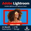 Adobe Lightroom CC - 1 TB di Spazio di Archiviazione Cloud 1 Utente - 1 Anno - (Windows/Mac) - NL/EN/FR/DE *DOWNLOAD*