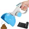 MAGIC SELECT Paletta per Escrementi del Cane in ABS Non Tossico | Leggera e Resistente, Con Gancio e Dispenser per Sacchetti, Portatile per Animali, 1 Rotolo di Borse Incluso