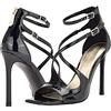 Guess Sandalo donna con tacco Sella, Vernice nera, 41 EU