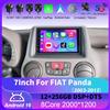 NONE Autoradio Android 16 da 7 pollici per FIAT Panda 2003 2004 2005 2006 2007 -2012, lettore multimediale stereo, navigatore, autoradio, Carplay Auto