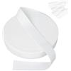 gvivej Nastro Elastico, 10 Metri Elastico per Cucire, Elastico Fettuccia Cucito Nastro 20 mm per Elastici Pantaloni, Artigianato Fai-da-Te per la Casa, Bianco
