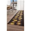 PETTI Artigiani Italiani - Tappeto Cucina Antiscivolo Lavabile, Passatoia Cucina, Tappeti Runner Cucina, 52x100 cm, Pasta Legno, 100% Made in Italy