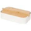 Compactor Organizer Ecologik bambù Ecofriendly, 100% Privo di Plastica, 100% Biodegradabile e 100% Organico, 15.4 x 8.3 x 3.8 cm, Gamma Ecologik, Bianco/Marrone, RAN10268