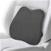 Quirlig Cuscino Lombare Auto, Cuscino Lombare Sedia Ufficio in Memory Foam, Cuscino Schiena Ergonomico, Supporto Lombare per Auto, Ufficio, Grigio