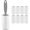 Generico Rullo Togli Peli Animali 8 Rotoli - Vexillic Set Levapelucchi Adesivo con 1 Manico Ergonomico - 60 Fogli per Rotolo, Ideale per Peli di Gatto, Cane, Capelli e Vestiti