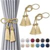 Pretty Jolly Confezione da 2 fermatende decorative con nappe a doppia estremità, realizzate a mano in corda intrecciata con nodi in stile europeo per la decorazione di finestre di casa e ufficio