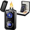 SKRFIRE Accendino elettrico ricaricabile USB C Arc al plasma potente fiamma Cool Windproof LED torcia per candele, fuochi d'artificio, bastoncini di incenso (nero)