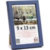 3-B - Cornice portafoto modello Lund in colore blu scuro - 9 x 13 cm - con vetro acrilico