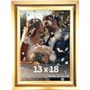 Victor cornice portafoto "Renoir" oro 13x18 cm - stile moderno elegante - vetro acrilico infrangibile - retro in MDF - decorazione per la casa