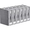 Lifewit Set di 6 Grandi Sacche per Lenzuola Pieghevoli, Scatole Porta Biancheria da Letto con 2 Finestre Trasparenti e 1 Etichetta, Organizer per Coperte e Copripiumini, 38 × 33 × 12 cm
