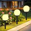 ZeiLaBang Kakadi Lampada solare a sfera, 3 pezzi, impermeabile, per esterni (terrazze, marciapiedi, cortile), decorazione LED con picchetto