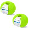 Kalapanta Gomitoli per maglia e uncinetto 100% Pura Lana Vergine Merino Extrafine by Lana Gatto, Made in Italy. Linea Super Soft, lana di qualità superiore, 100 g. 250 mt (2, Verde Fluo - A1783)