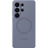 Samsung Silicone Magnet Case cover magnetica colorata in silicone con tecnologia Magnetic Power Profile Galaxy S26 Ultra, Blue Violet