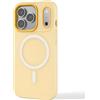 N NEWTOP 2in1 Cover CV57 Compatibile per Apple iPhone 17 PRO MAX, Custodia TPU Gel Silicone Flessibile Morbida Rigida Case Posteriore Protezione Fotocamera Anti Urto Guscio Scocca Colorato (Arancio)
