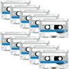 Sporgo Confezione da 10 cassette audio vuote: 60 minuti a basso rumore, ad alte prestazioni, bianco, cassetta, per conferenze, seminari, registrazioni quotidiane