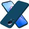 EASSGU Custodia per Xiaomi MI 13 Lite (6.55 Inches), Cover Morbida in Silicone TPU - Blu zaffiro