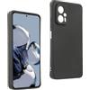 REY Cover in Gel TPU Nera per XIAOMI REDMI Note 12T PRO, Ultra Sottile 0,33 mm, Morbido Flessibile, Custodia Silicone