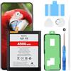 Beefix Batteria di ricambio per Samsung Galaxy S21 FE (SM-G990F), 4500 mAh ad alta capacità per Galaxy S21 FE (EB-BG990ABY) con strumenti di riparazione professionali